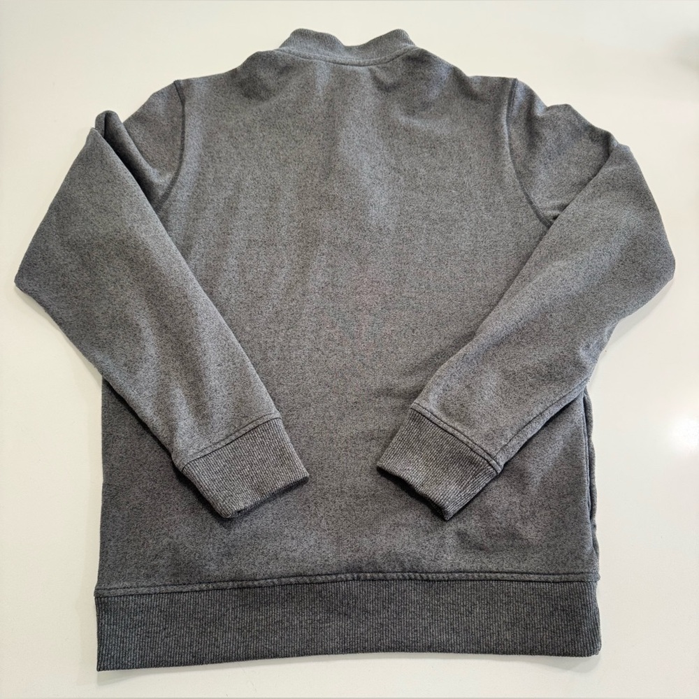 Travis Mathew Sweatshirt Mens Size Medium Gray Mock Neck Henley Pockets Golf - Picture 2 of 8
